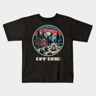 Cozy off grid cabin Kids T-Shirt